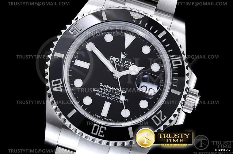 0127 ROLSUB0282 – Submariner 116610LN 904L SS SS Blk V2S ZZF SA Durable 1037